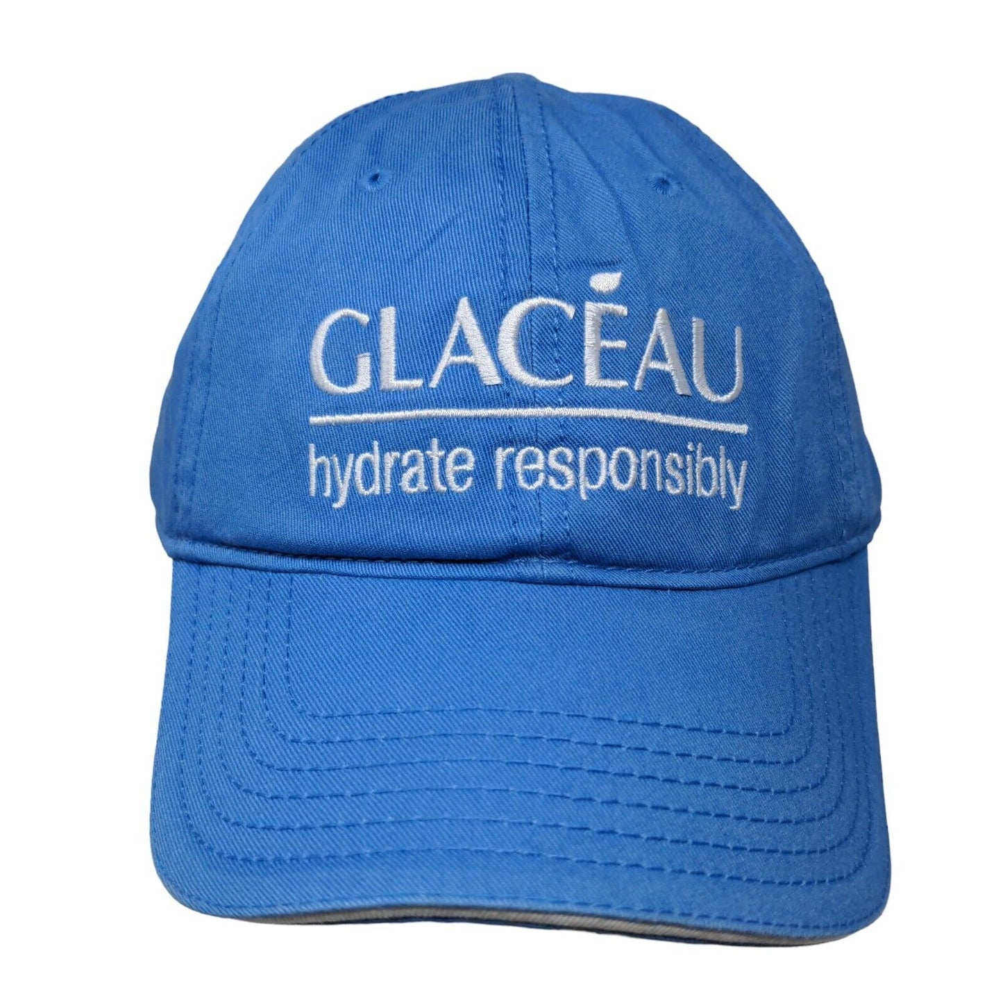 Glaceau Hydrate Responsibly Strapback Hat Blue One Size Embroidered