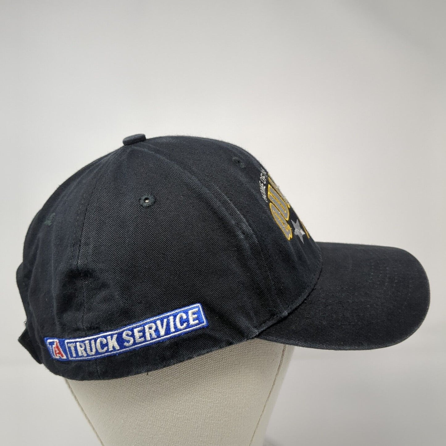 Home Of The Quality PM Strapback Hat Black One Size 6 Panel Cap America