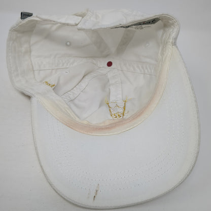 First Year Caddie Strapback Baseball Cap White One Size Adjustable Imperial