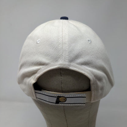 NBA Elevation Men's Strapback Hat Cream Size OSFA Embroidered Indiana Pacers