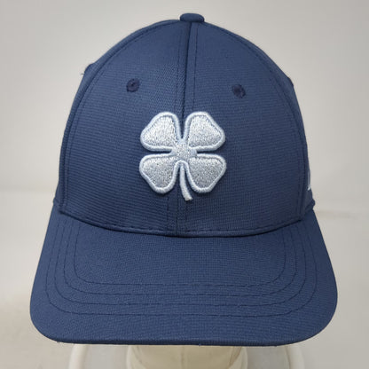 Black Clover Baseball Cap Blue M Clover Live Lucky Stretch Fit Textured Hat