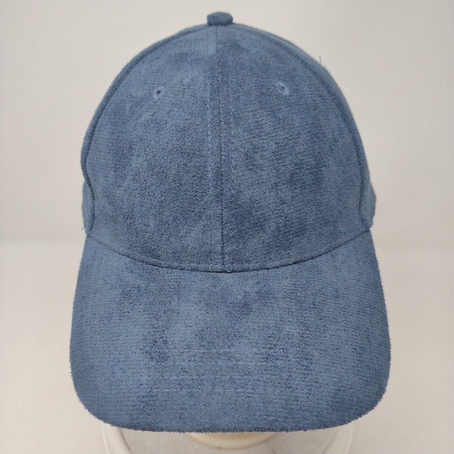 Unbranded Snapback Hat Blue OSFA Adjustable Vented Holes 6 Panel Blank