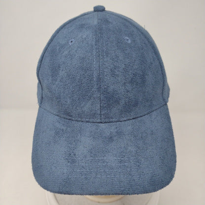 Unbranded Snapback Hat Blue OSFA Adjustable Vented Holes 6 Panel Blank