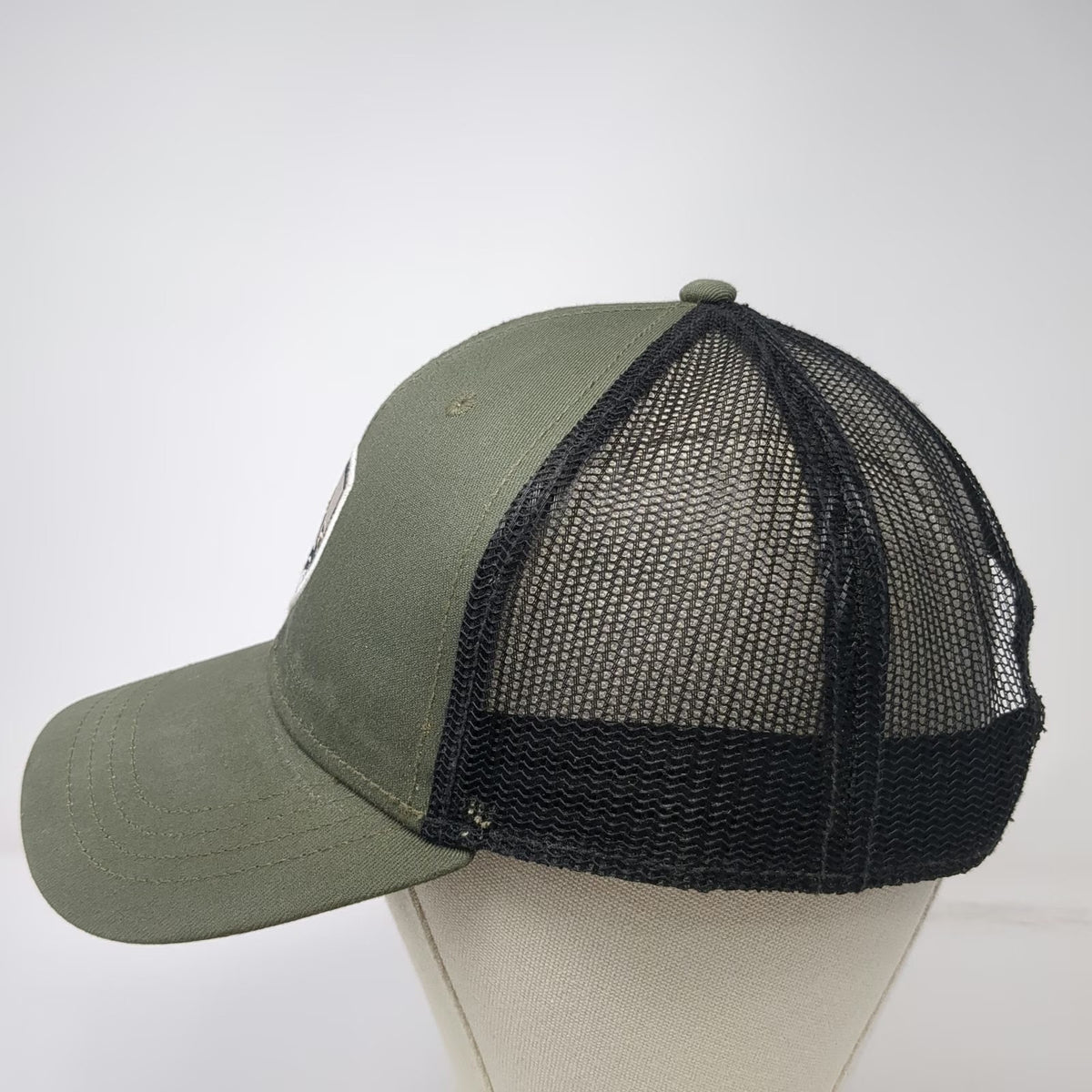 KÜHL Trucker Hat Green One Size Mesh Back Mountain Patch Snapback Curved Bill