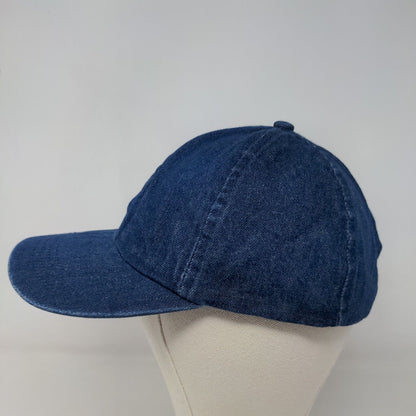 K Accessories Men's Strapback Hat Blue Size OSFM Denim Blank