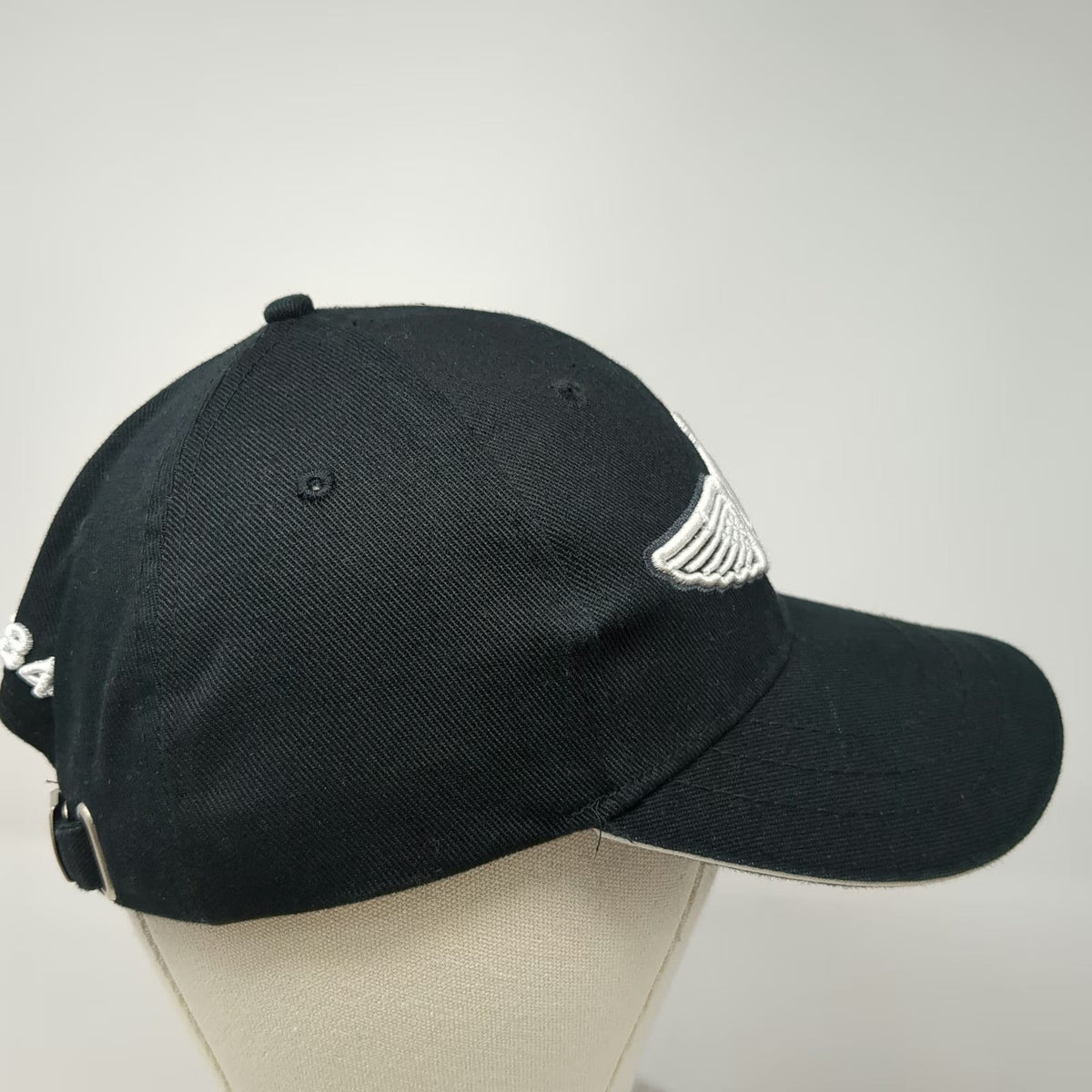 Breitling Baseball Cap Black One Size Winged Anchor Logo Embroidered Since 1884
