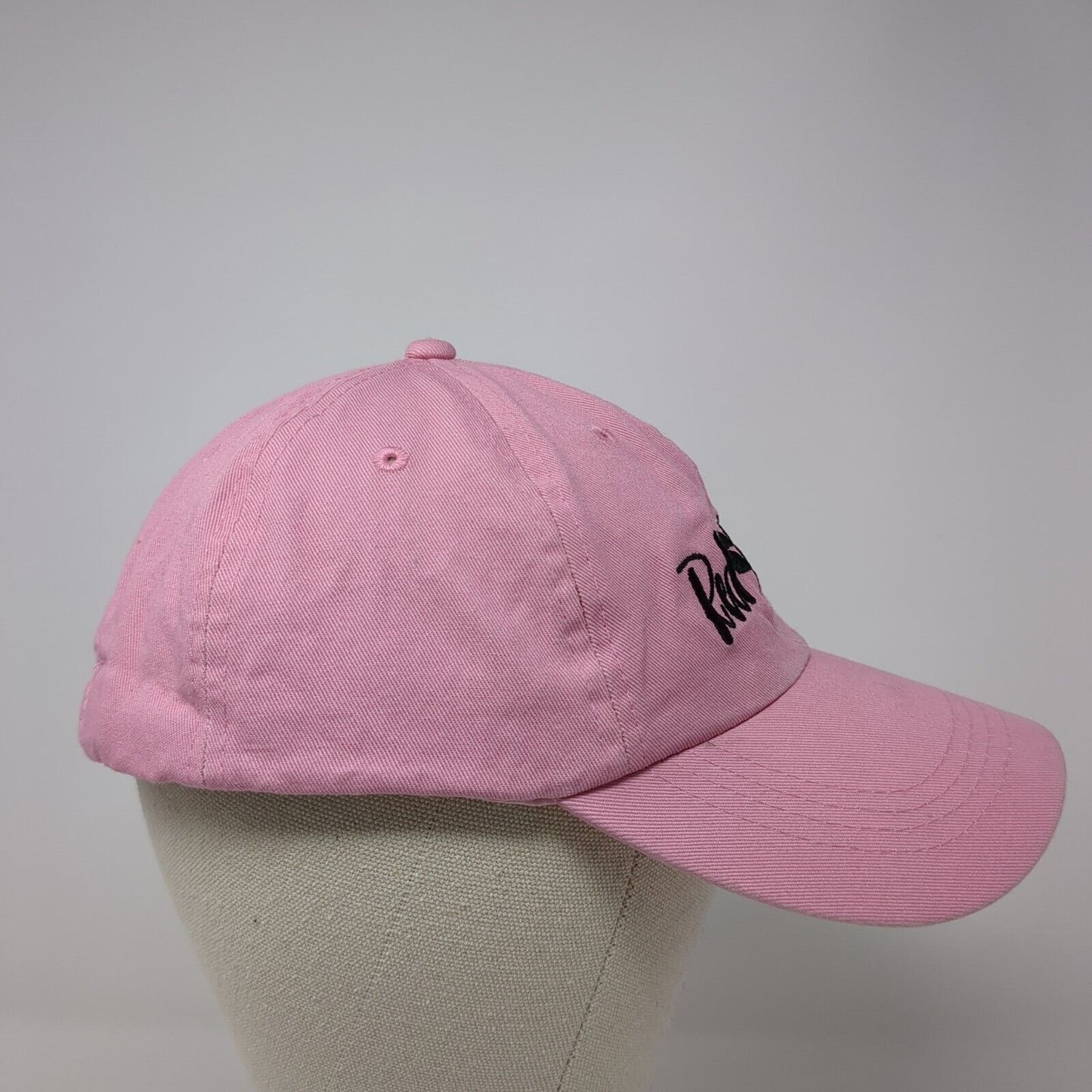 Red Aspen Slideback Hat Pink OS Adjustable Embroidered Vented Holes 6 Panel
