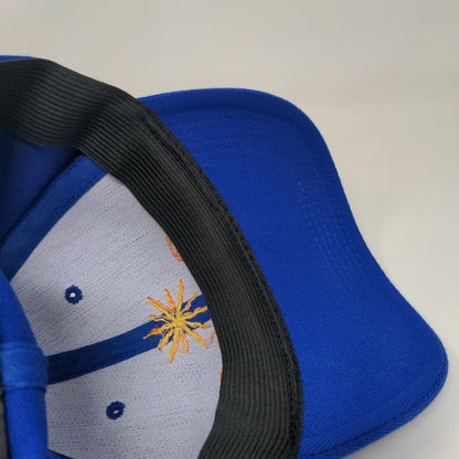 Danza del Sol Winery Fitted Hat Blue One Size Embroidered The Downtown