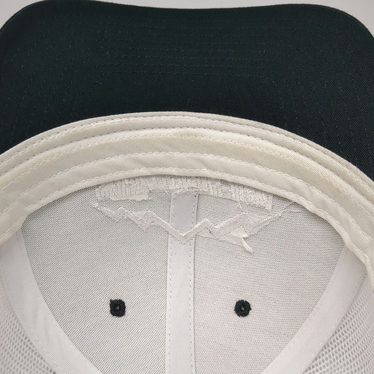 Richardson Trucker Hat Black One Size Sawtooth USA Mountain Mesh Snapback