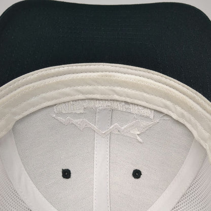 Richardson Trucker Hat Black One Size Sawtooth USA Mountain Mesh Snapback