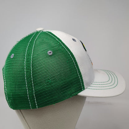 Oregon Ducks NCAA Zephyr Trucker Hat White Green One Size Mesh Snapback Mascot
