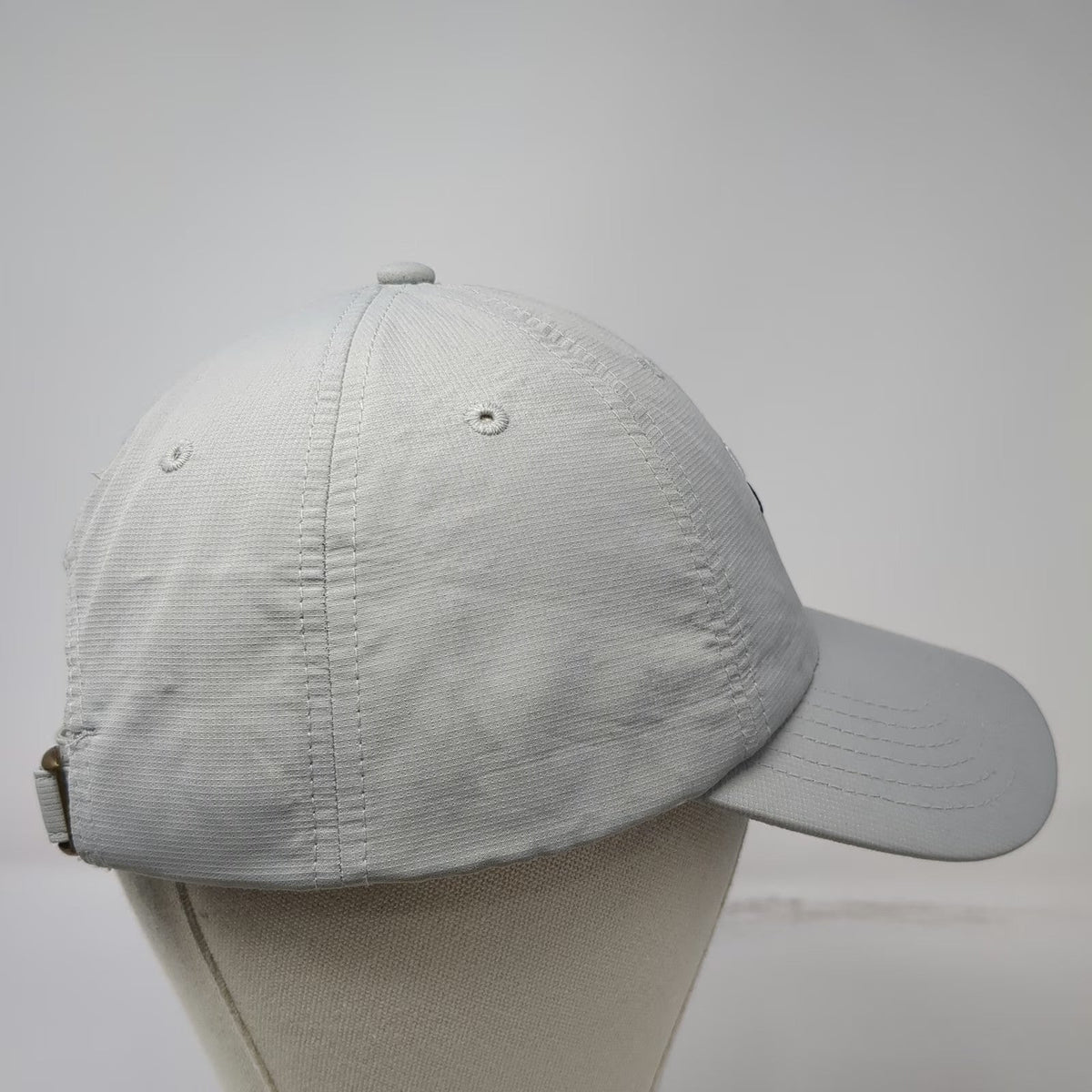 Baseball Cap Gray One Size USTA Member Tennis Flaming Ball Hat Slideback Buckle