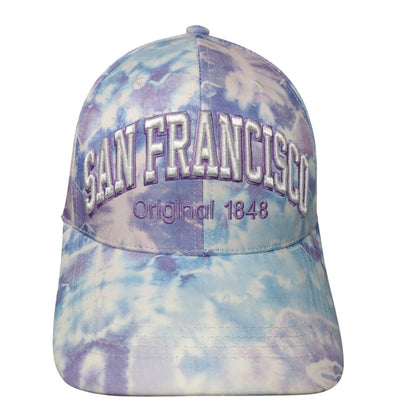 San Francisco Strapback Hat Multicolor One Size Tie Dye Robin Ruth