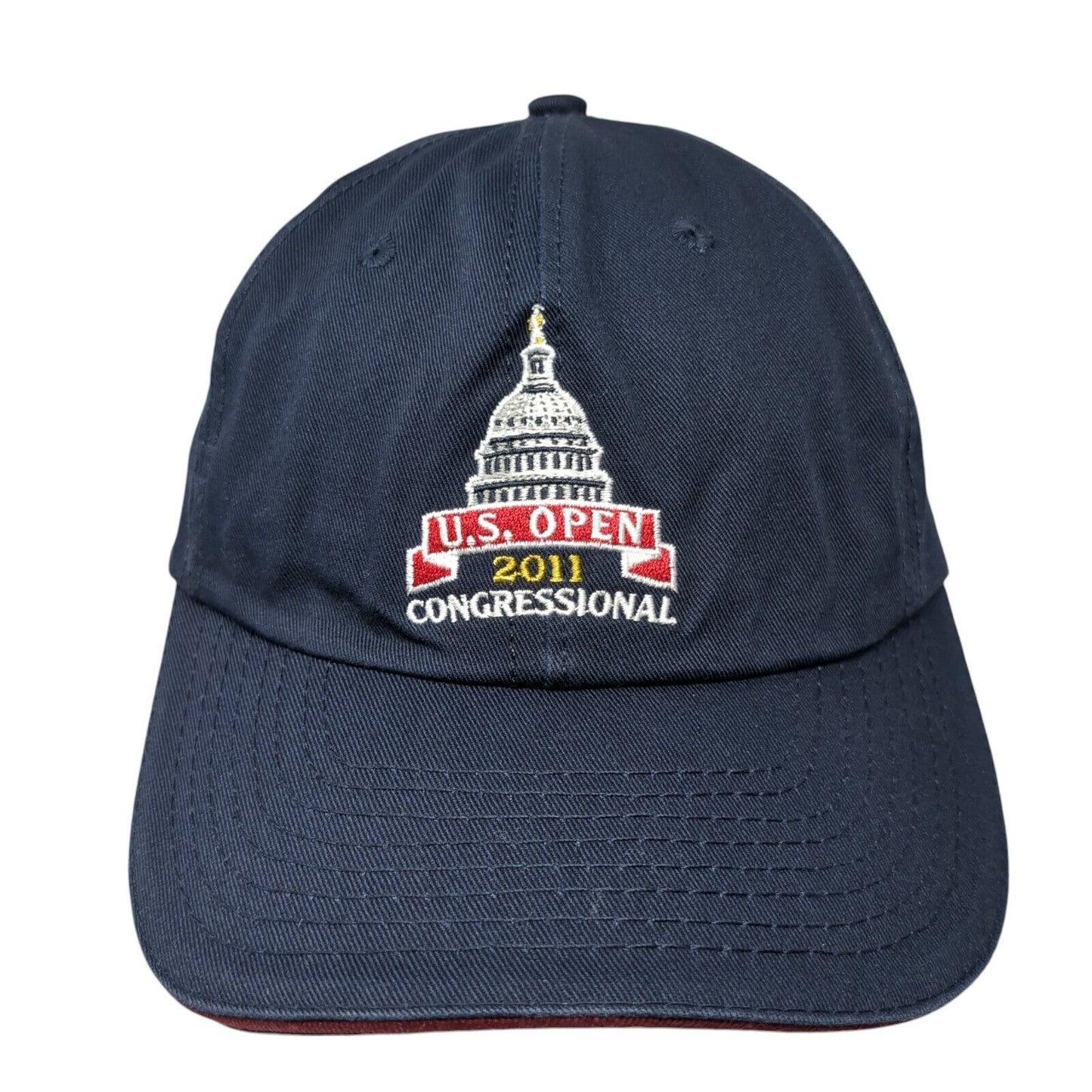 U.S. Open 2011 Congressional Slideback Hat Blue One Size USGA Member
