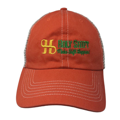 Holy Shift Make Shift Happen Snapback Hat Orange OSFA '47 Brand Mesh Back
