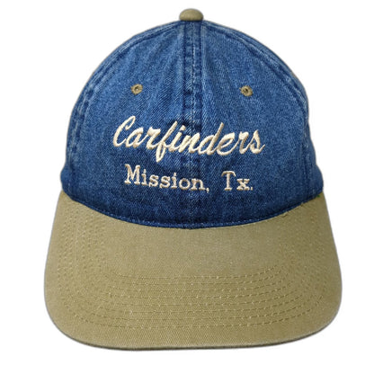 YoungAn Baseball Cap Blue Beige One Size Carfinders Mission Tx Strapback Hat