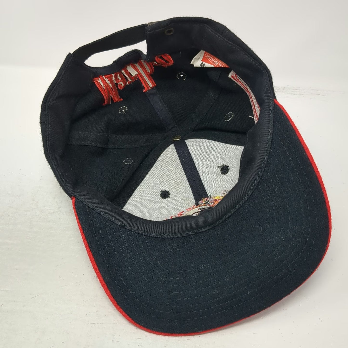 Marlboro Baseball Cap Black Red Vintage Rock Lizard Adventure Team Wool Hat