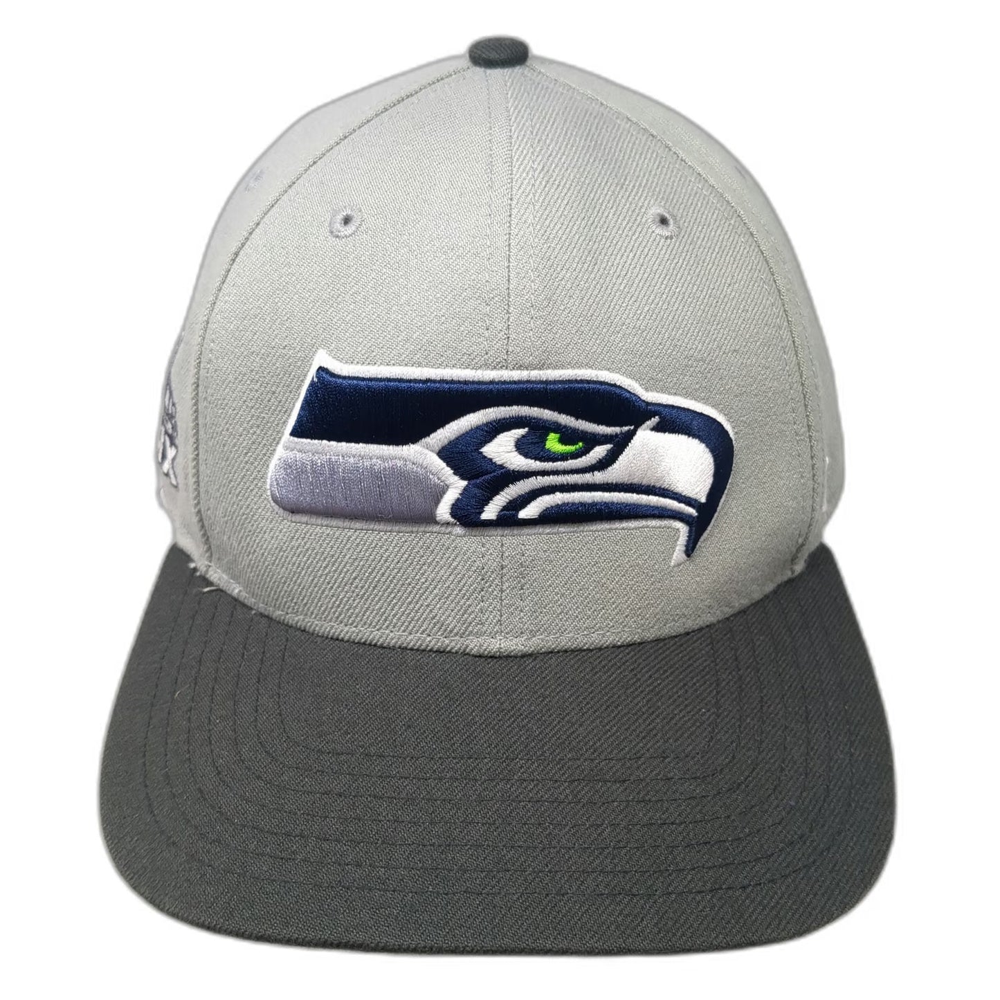 Seattle Seahawks NFL '47 Brand Gray Black One Size Cap Super Bowl XLIX Flat Hat