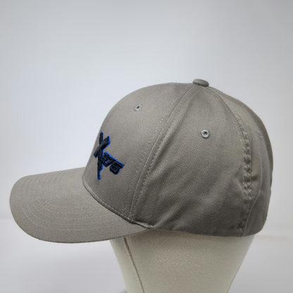Flexfit Baseball Cap Gray XL X 275 The New World Order Hat Fitted Curved Brim