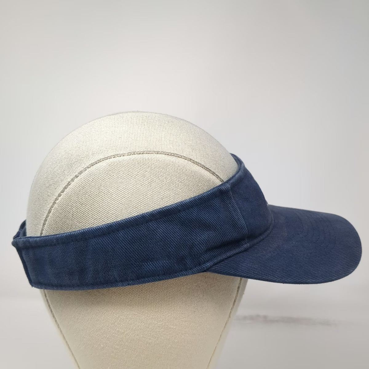 Adidas Visor Blue One Size Embroidered Logo Cotton Adjustable Sport Golf Hat