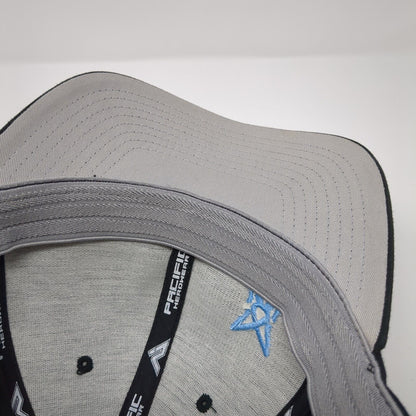 Spider Tech Fitted Hat Black 7 3/8-8 Flexfit Embroidered 430C Pacific Headwear
