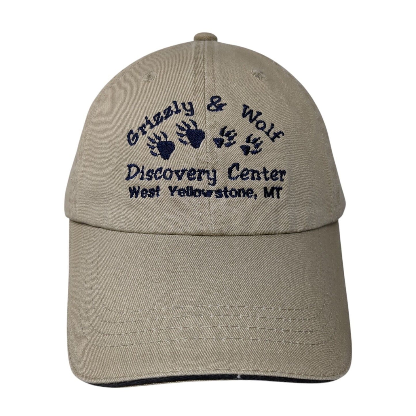 Grizzly & Wolf Discovery Center Strapback Hat Tan One Size Port Authority