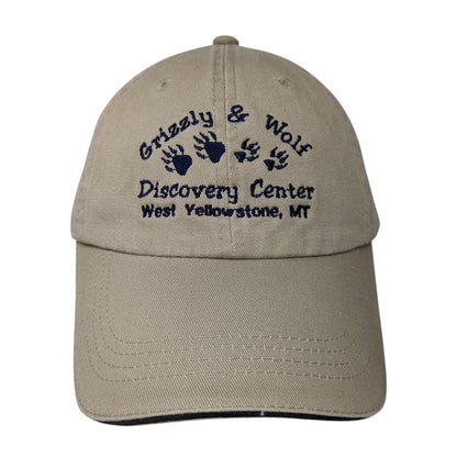Grizzly & Wolf Discovery Center Strapback Hat Tan One Size Port Authority