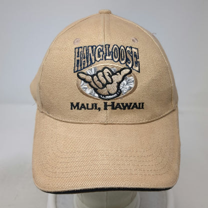 Magic Caps Maui Hawaii Hang Loose Shaka Hand Brown Baseball Cap One Size Hat
