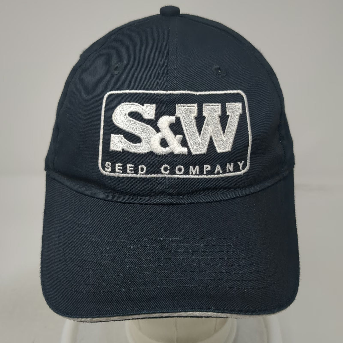 Port & Company Baseball Cap Black One Size S&W Seed Company Strapback Hat