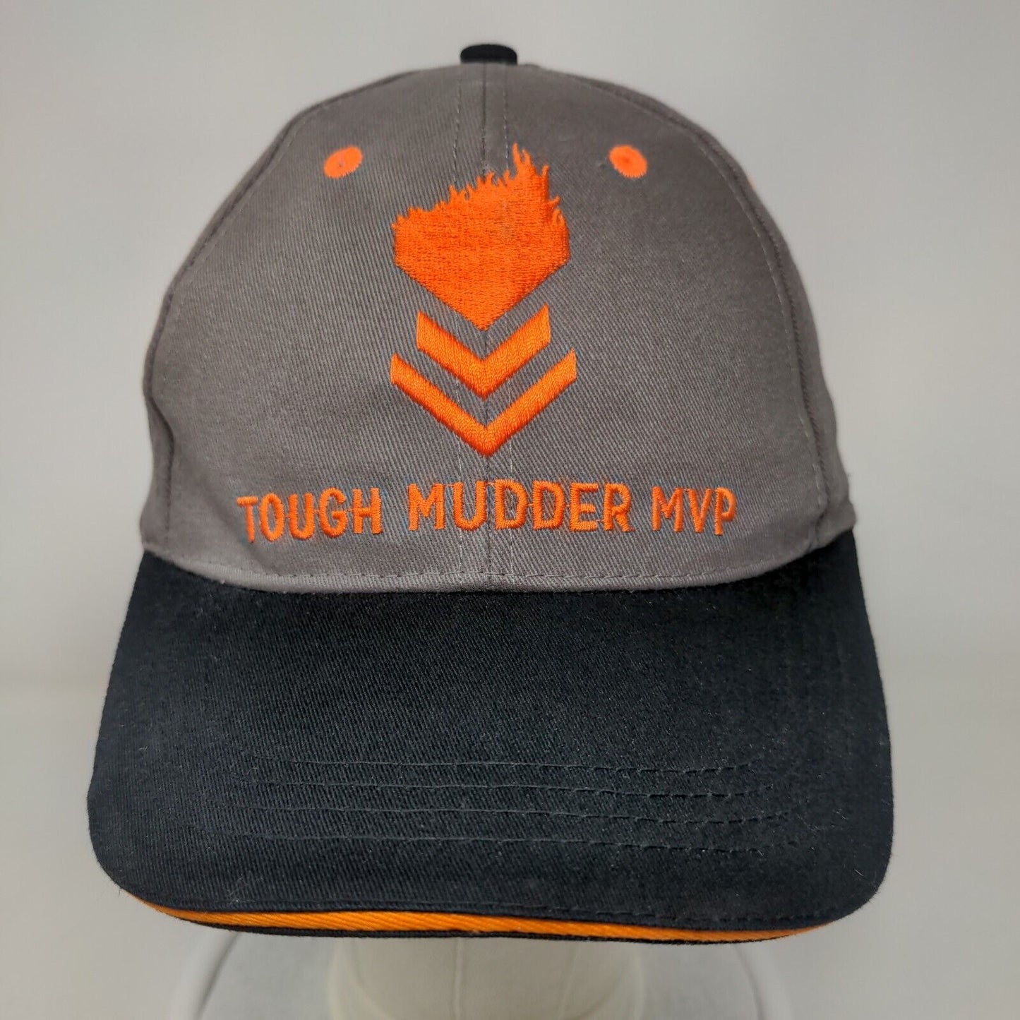Tough Mudder MVP Snapback Hat Gray One Size Embroidered Adjustable