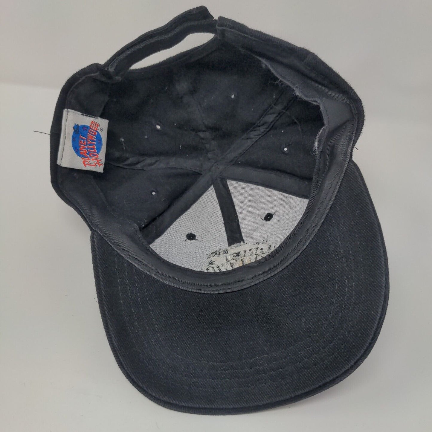 Planet Hollywood Mall of America Strapback Hat Black OSFA Adjustable Cotton