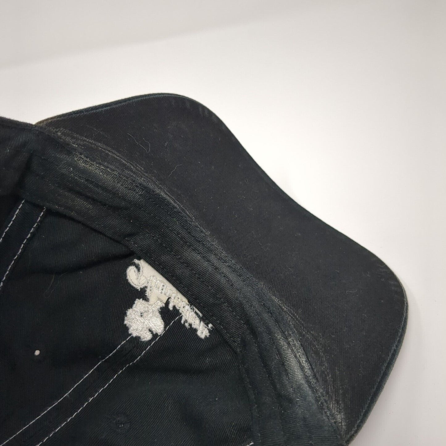 Plantation Country Club Strapback Hat Black One Size Adjustable Ivory