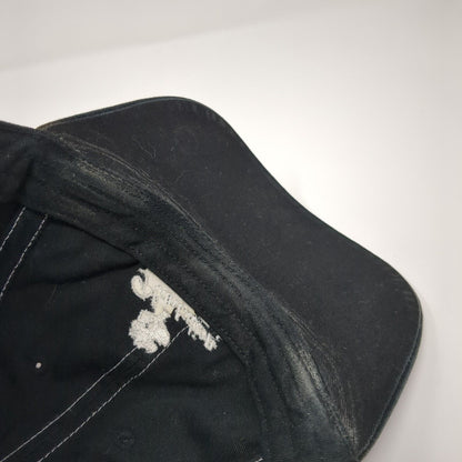 Plantation Country Club Strapback Hat Black One Size Adjustable Ivory