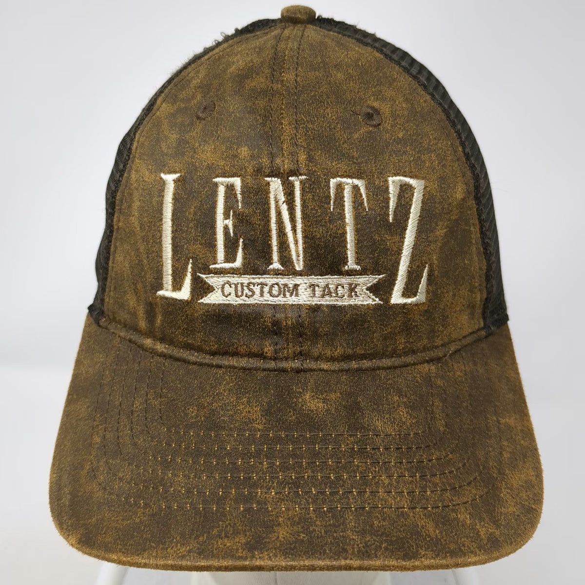 Port Authority Baseball Cap Brown One Size Lentz Custom Tack Mesh Strapback Hat