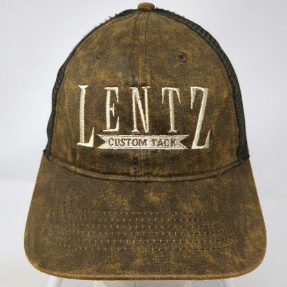 Port Authority Baseball Cap Brown One Size Lentz Custom Tack Mesh Strapback Hat