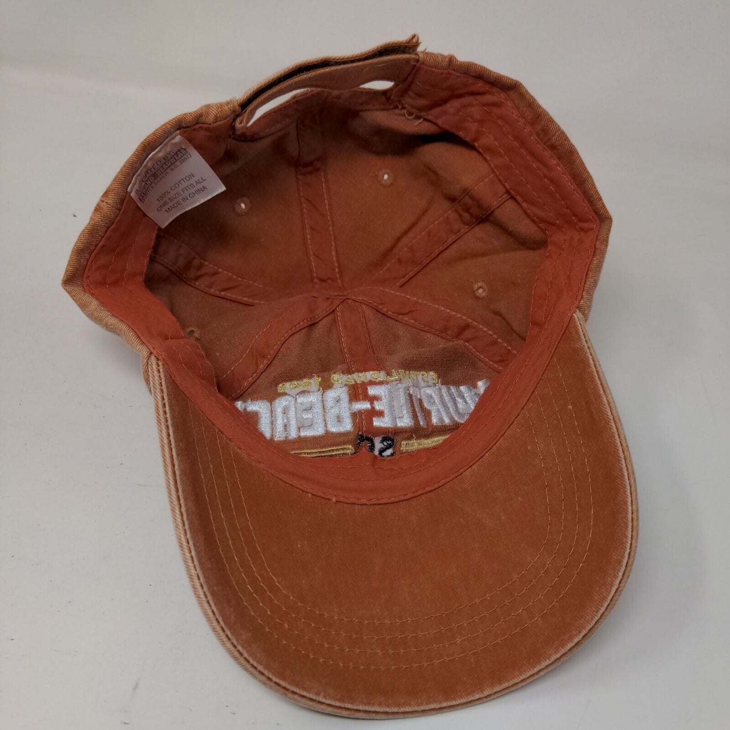 Myrtle Beach SC Best Collection Strapback Hat Brown OSFA Embroidered