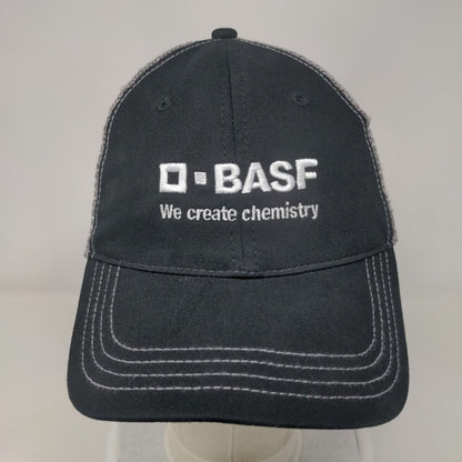 O-BASF We Create Chemistry Snapback Trucker Hat Black M/L Mesh Back