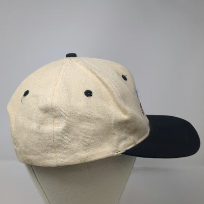 KC Snapback Beige Black One Size StorageWorks Digital Hat Green Underbrim Logo