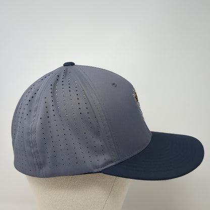 Skull King Fitted Hat Multi XL Embroidered Laser Cut Pacific Headwear