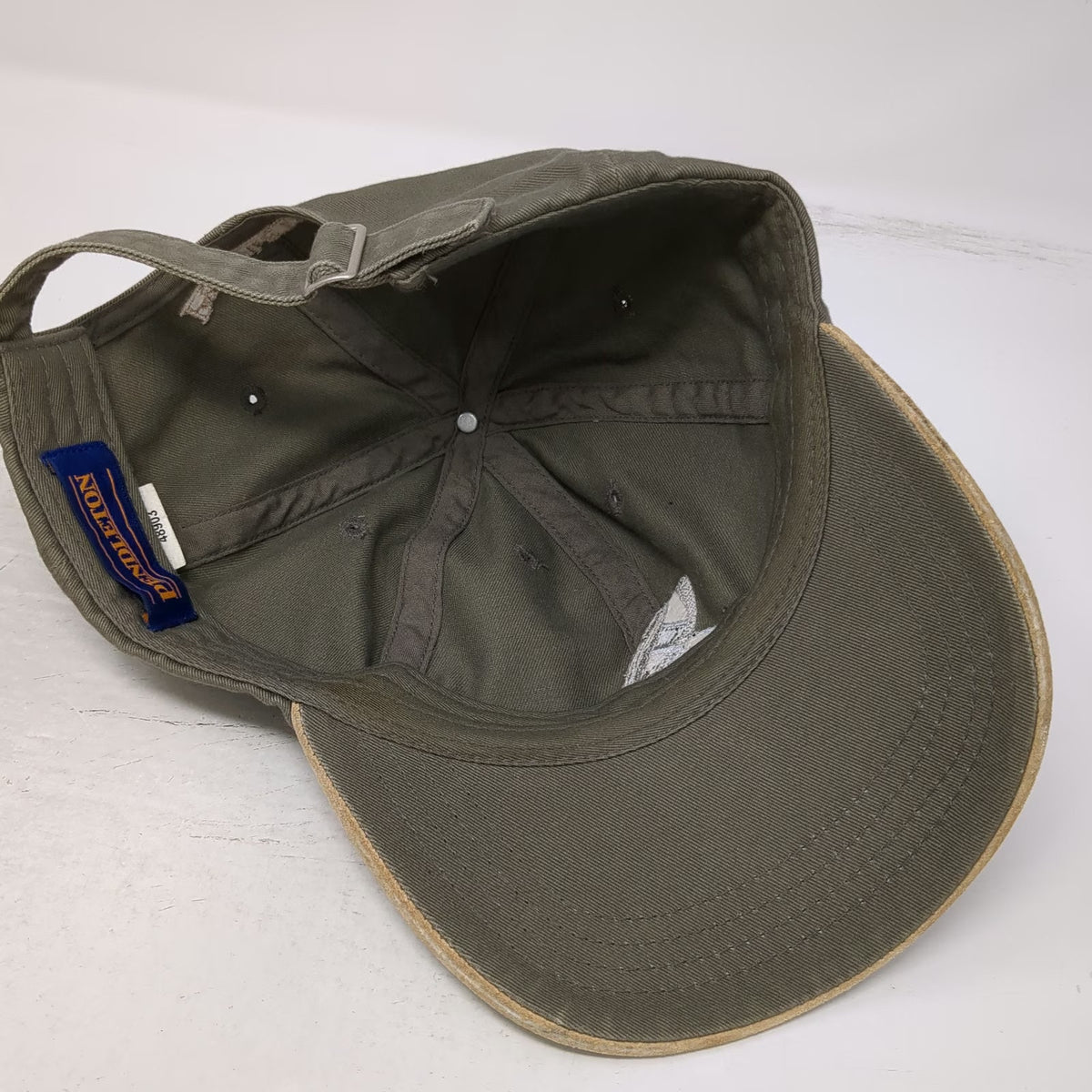Pendleton Baseball Cap Green One Size Fly Fishing Lure Beige Suede Brim USA Hat