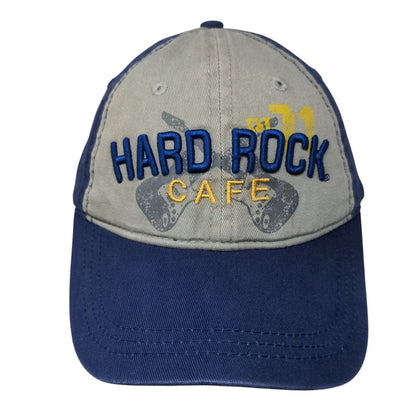 Hard Rock Cafe Margarita Strapback Hat Blue One Size Embroidered
