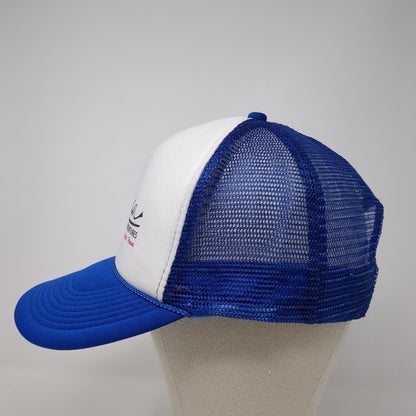 Chica Surf Adventures Costa Rica Hawaii Panama Snapback Trucker Hat Blue OS Mesh