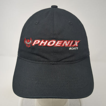 Phoenix Boats Trucker Hat Black One Size Adjustable Mesh Back Outdoor Cap