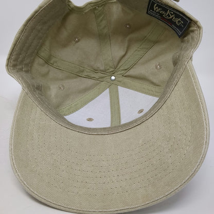 HeadShot Baseball Cap Beige Blue One Size Snow Bowl 1999 Team Slideback Logo Hat