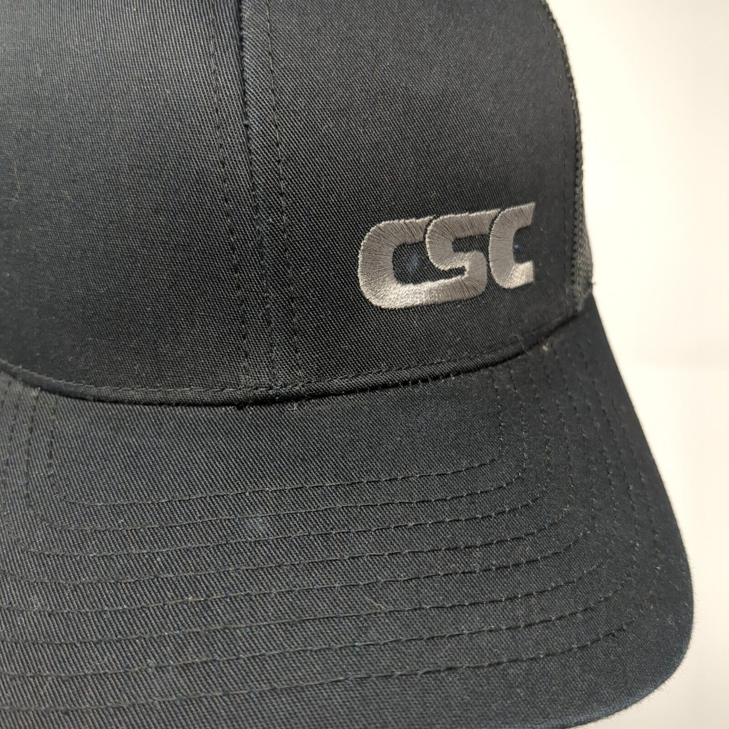 CSC Snapback Mesh Back Trucker Hat Black One Size Pacific Headwear