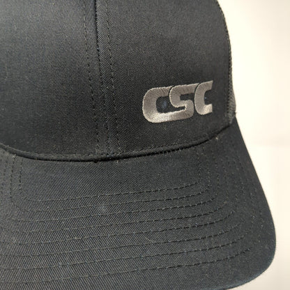 CSC Snapback Mesh Back Trucker Hat Black One Size Pacific Headwear