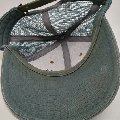 Patagonia Trucker Hat Brown Blue One Size Mesh Back Snapback Mountain Logo