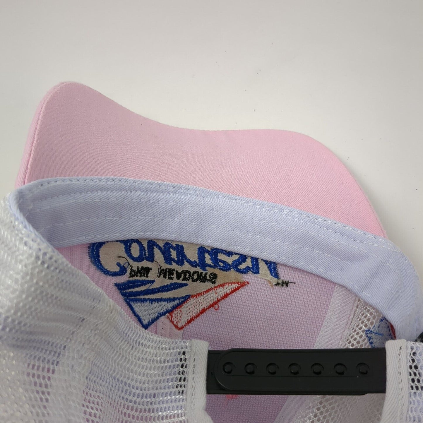 Phil Meador's Courtesy Ford Lincoln Strapback Ponyback Trucker Hat Pink OS 360