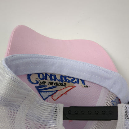 Phil Meador's Courtesy Ford Lincoln Strapback Ponyback Trucker Hat Pink OS 360