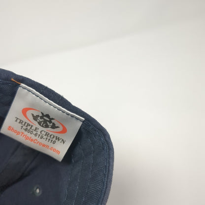 Dome Technology Baseball Cap Blue One Size Adjustable Embroidered Triple Crown